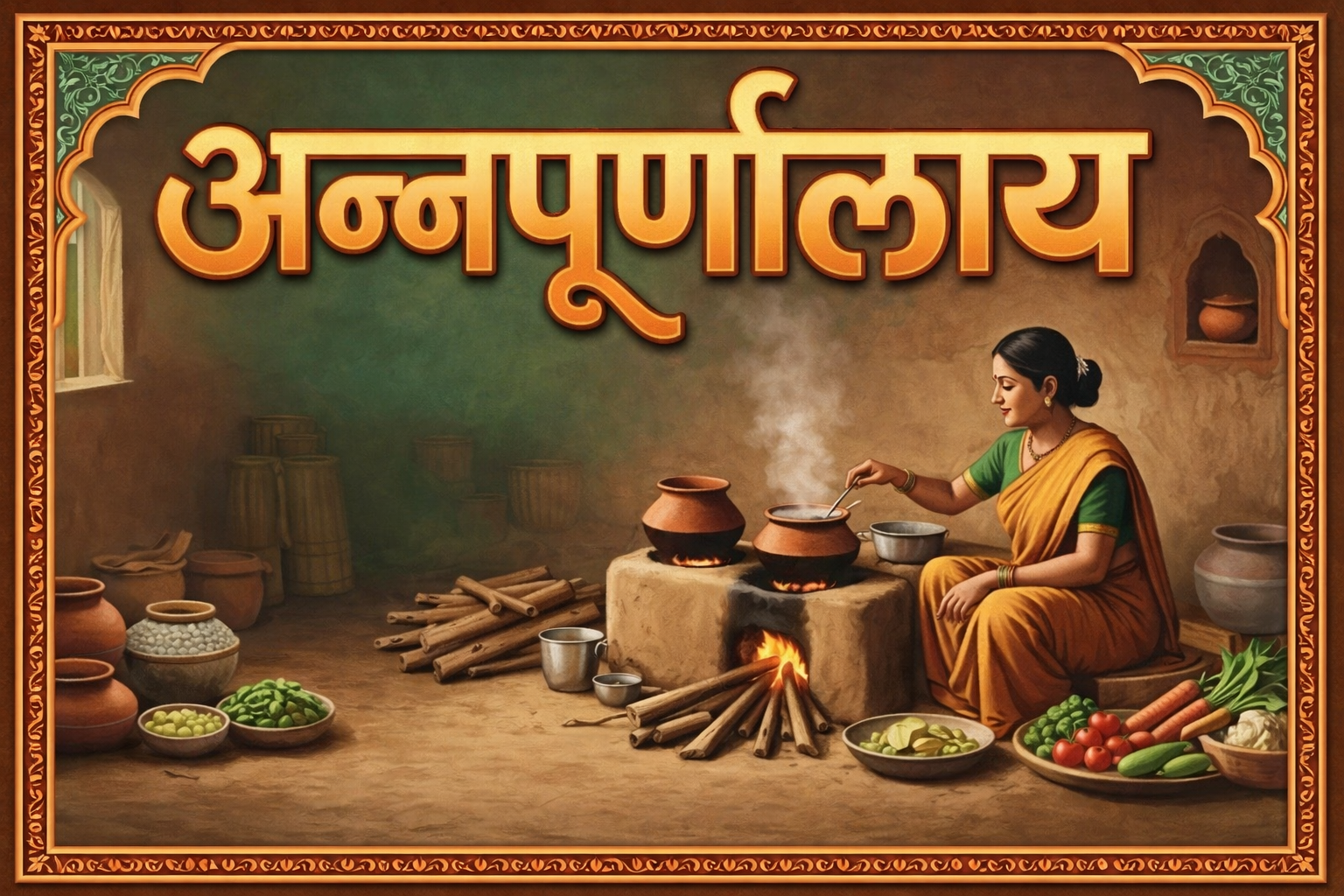 चुलीवरचं जेवण